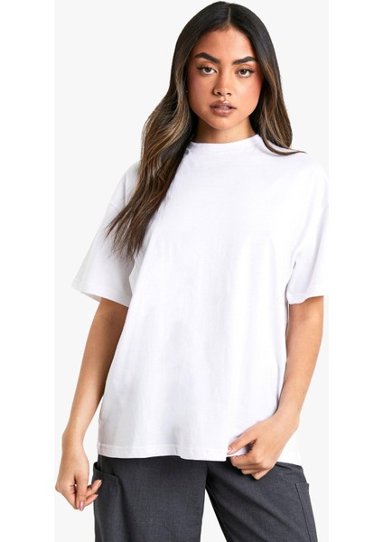 Oversize Unisex Siyah-Beyaz 2'li Düz T-Shirt fırsatları