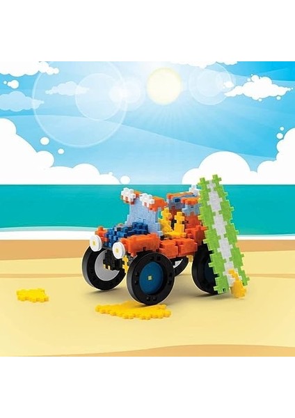 Plus Plus 9607016 Yaratıcı Yapı Taşları, Learn To Araç Seti, Yapı Oyuncağı, Plusplus Go, 800 Parça, Basic