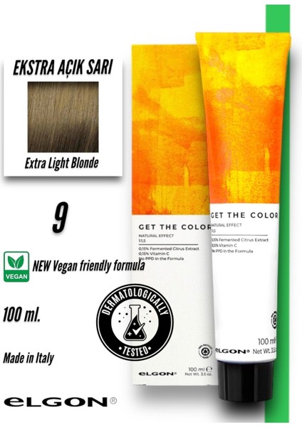 Get The Color 9 Profesyonel Saç Boyası (100 Ml.) (Oksidansız)