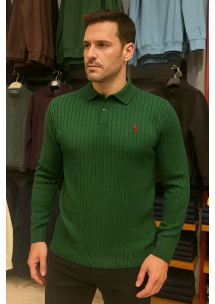 Polo Yaka Desenli Tişört