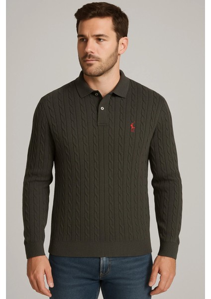 Polo Yaka Desenli Tişört