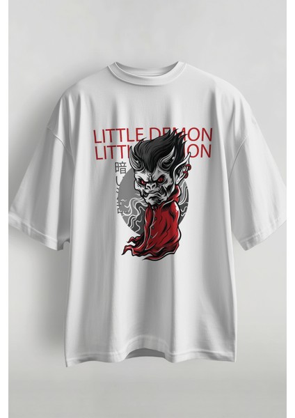 Lucifer Baskılı Oversize T-Shirt fiyatları