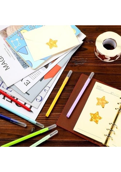 Adet Ödül Çıkartması, 500 Adet Folyo Yıldız Metalik Rulo, 3.8cm Büyük Holografik Altın Yıldızlar, Sınıf ve Eğitim Kullanımı Için - 500 Adet fiyatları