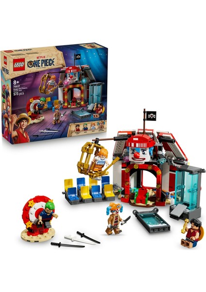 One Pıece Palyaço Buggy'nin Sirk Çadırı 75637 - 8 Yaş ve Üzeri ve Severler Için Renkli Sirk Temalı Dekoratif Oyuncak Yapım Seti, Koleksiyonluk Minifigürlü Model (573 Parça)