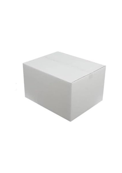 Kolix 50X40X40 10 Adet Beyaz Taşıma-Çeyiz-Paketleme Kolisi Çift Oluklu Karton Koli Beyaz KOLIX504040