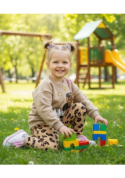 Mıckey Mouse Karakterli Kız Çocuk Alt Üst Takım 3 Iplik fiyatları