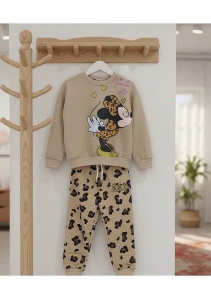Mıckey Mouse Karakterli Kız Çocuk Alt Üst Takım 3 Iplik modelleri