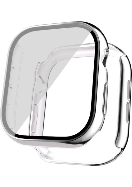 Apple Watch 10 42MM Sert Pc Kasa Electroplatink Çerçeveli Ekran Koruyucu Zore Watch Gard 36