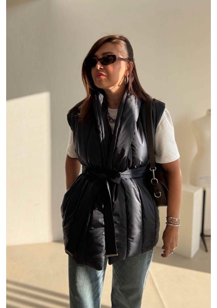 Lacivert Trikolu Şişme Yelek