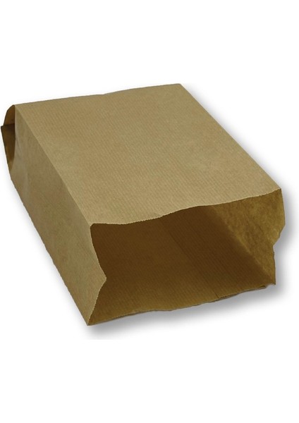 Küçük Boy Kraft-Şamua Çizgili Kese Kağıdı, Hediye Paketi 12X20,5CM Düz Renk