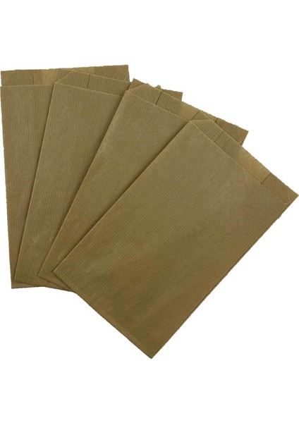 Küçük Boy Kraft-Şamua Çizgili Kese Kağıdı, Hediye Paketi 12X20,5CM Düz Renk modelleri