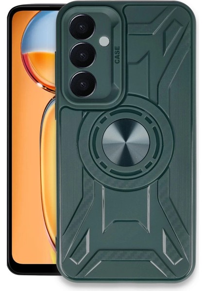 Buğz Newface Samsung Galaxy A55 5g Kılıf Lincoln Silikon - Koyu Yeşil