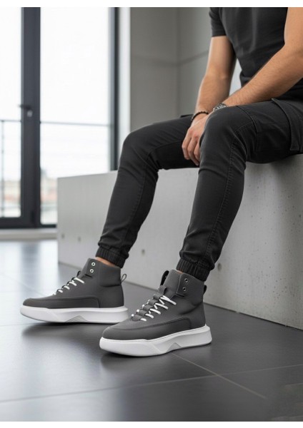 BA0321 Gizli Bağcıklı Erkek Füme Beyaz Taban Spor Bot fırsatları