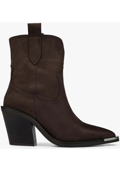 Kadın Bronc Acı Kahve Süet Kovboy Bot indirimleri