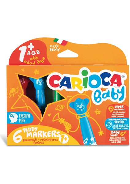 Teddy Jumbo Keçeli Boya Kalemi 6'lı