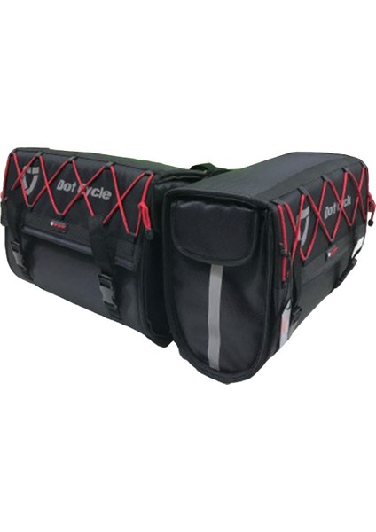MOTOSİKLET PLASTİK DESTEKLİ YAN ÇANTA TAKIMI (2’Lİ) KY03