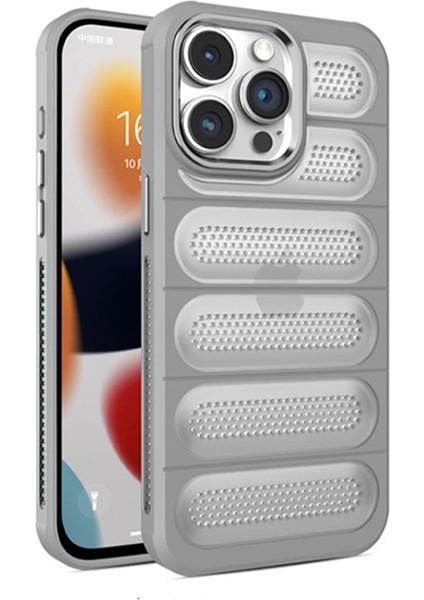 Buğz Newface Iphone 15 Pro Max Kılıf Airmax Silikon Kapak - Titan Gri