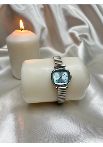 Kadın Kare Çelik Gümüş Gri Kol Saati fiyatları