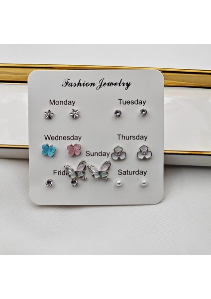 Renkli Çoklu Çocuk Küpe