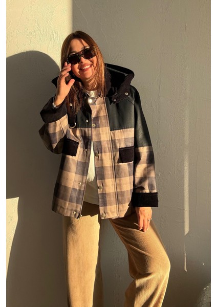 Ekoseli Cepli Trenchcoat