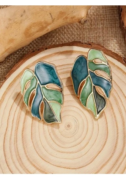 Şık Vintage Esintili Yaprak Küpeler fiyatları