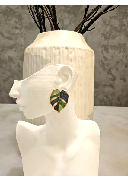 Şık Vintage Esintili Yaprak Küpeler indirimleri