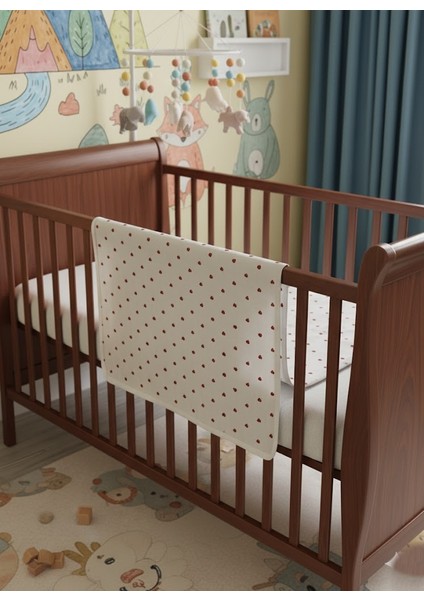 Bebek Pamuk Battaniye Tek Kat Baskılı 80X80 Boy