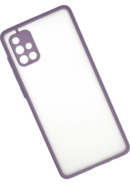 Buğz Samsung Galaxy A71 Kılıf Montreal Silikon Kapak - Mor fiyatları