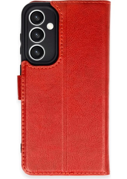 Buğz Samsung Galaxy S23 Fe Kılıf Trend S Plus Kapaklı Kılıf - Kırmızı