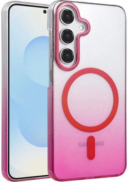 Buğz Samsung Galaxy S23 Fe Glossy Magsafe Kapak - Pembe