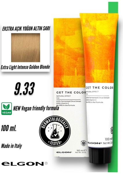 Get The Color 9.33 Profesyonel Saç Boyası (100 Ml.) (Oksidansız)