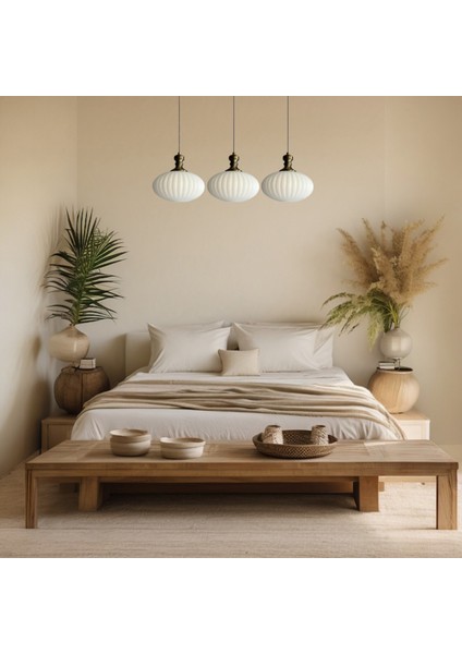 Elegant Cam Beyaz Üçlü Eskitme Tokmak Başlık Sarkıt Lamba Restoran Salon Aydınlatma fiyatları