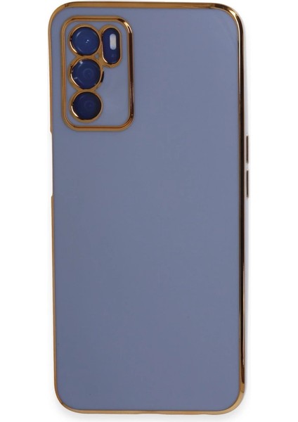 Buğz Oppo A16 Kılıf Volet Silikon - Mavi