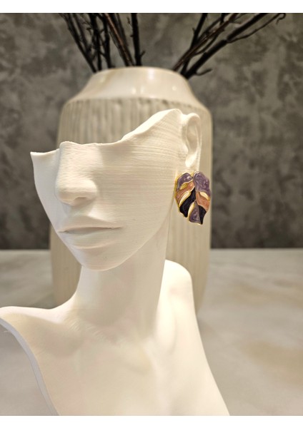 Şık Vintage Esintili Yaprak Küpeler modelleri