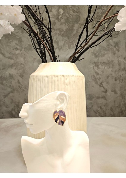 Şık Vintage Esintili Yaprak Küpeler indirimleri