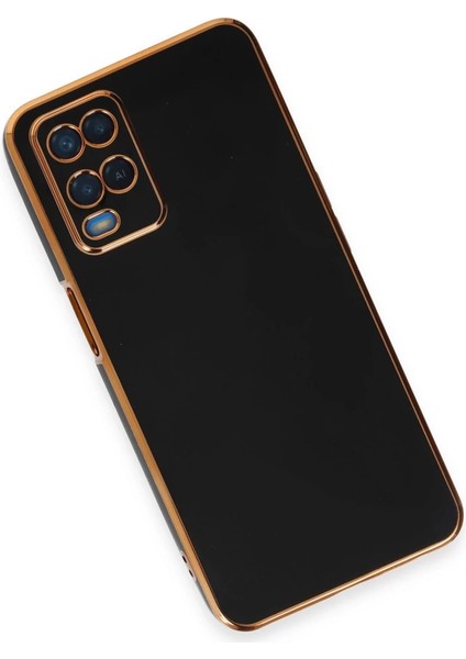 Buğz Oppo A54 4g Kılıf Volet Silikon - Siyah modelleri