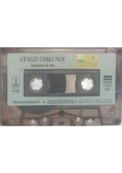 Cengiz Coşkuner - Doğmuşum Bir Kere Kaset fiyatları