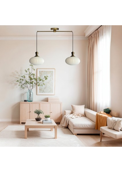 Elegant Cam Beyaz Ikili Metal Çubuk Avize Eskitme Tokmak Başlık Sarkıt Lamba Salon Aydınlatma modelleri