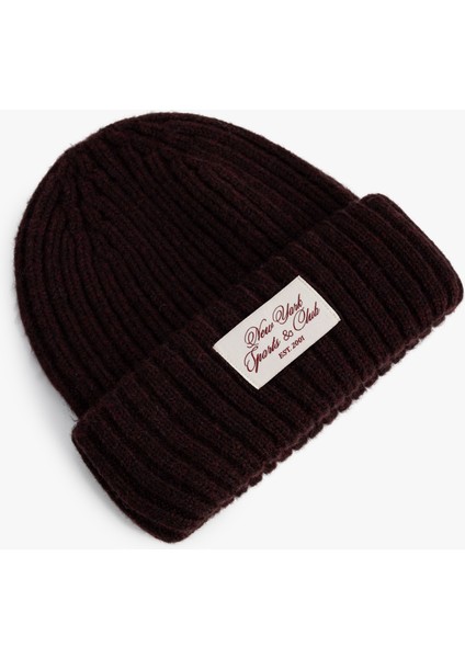 Lastikli Örgü Bere Kenarları Katlı Etiket Detaylı fiyatları