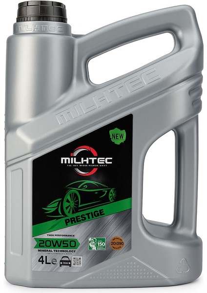 Miltech 20W-50 Motor Yağı 4 Litre