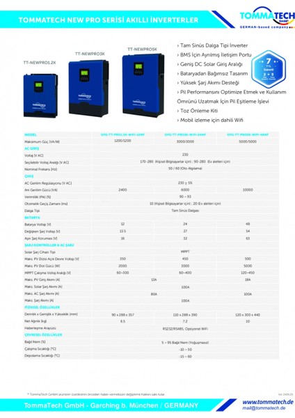 New Pro 3K 24V Monofaz Akıllı İnverter fiyatları