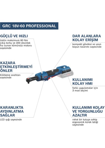 Grc 18V-60 Akülü Darbeli Somun Sıkma 2 x 2.0AH fırsatları