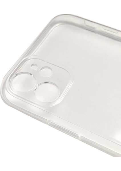 iPhone 11 Uyumlu Inc Kamera Korumalı Süper Silikon Kapak-Renksiz fiyatları