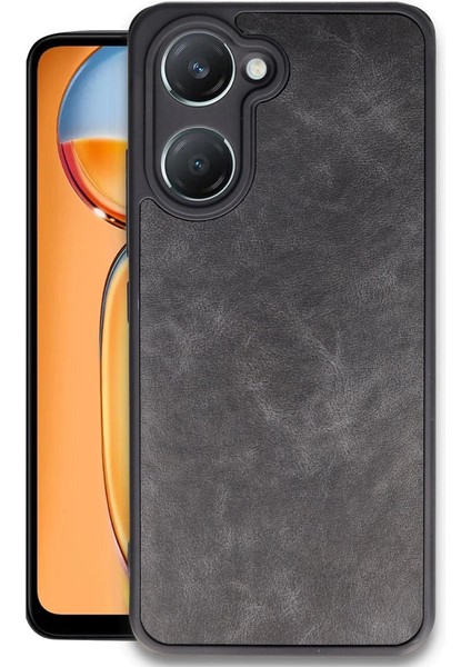 Buğz Newface Vivo Y18 Kılıf Aras Deri Kapak - Siyah