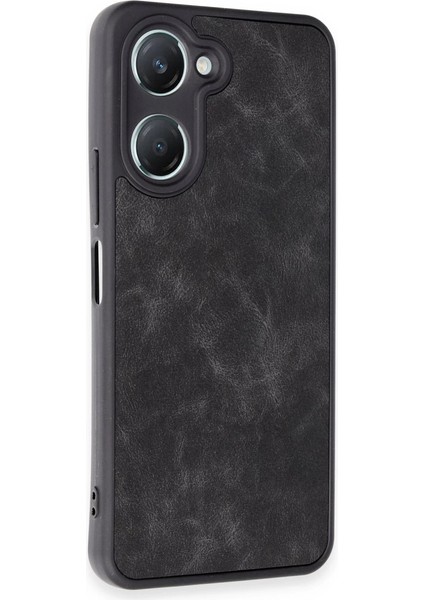 Buğz Newface Vivo Y18 Kılıf Aras Deri Kapak - Siyah modelleri