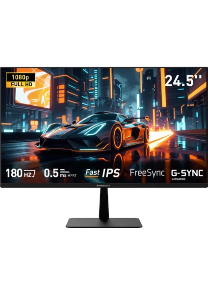 GB-25F180FF 24.5" 180Hz Fast IPS 0.5ms Fhd 1*hdmı+1*dp Rgb Flat Gaming Monitör