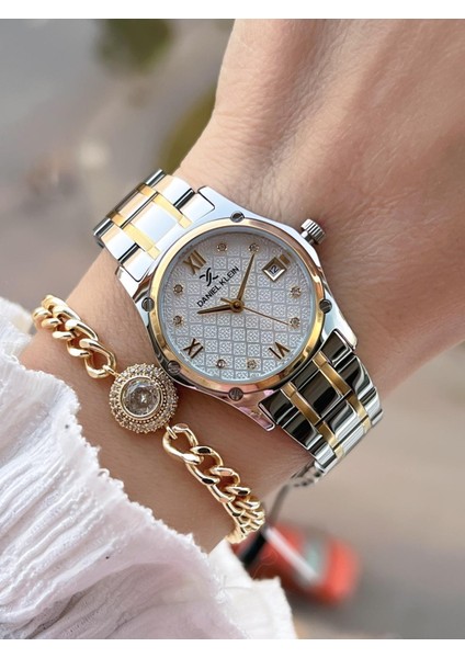 Çelik Kordon 30 mt Suya Dayanıklı Kadın Kol Saati+Bileklik BF.GF.14271.3