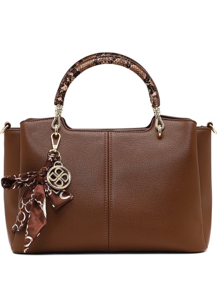 Kadın Kahverengi Uzun Askılı Aksesuarlı Kol Çantası 25ABD281518 fırsatları