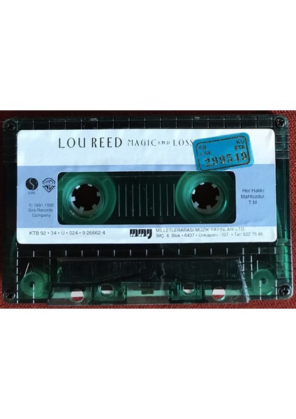 Lou Reed – Magic And Loss Kaset fiyatları
