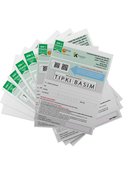 2026 YÖKDİL İngilizce FEN BİLİMLERİ ÖSYM Çıkmış Soru Tıpkı Basım Deneme Paketi 6lı Türkiye Geneli fiyatları